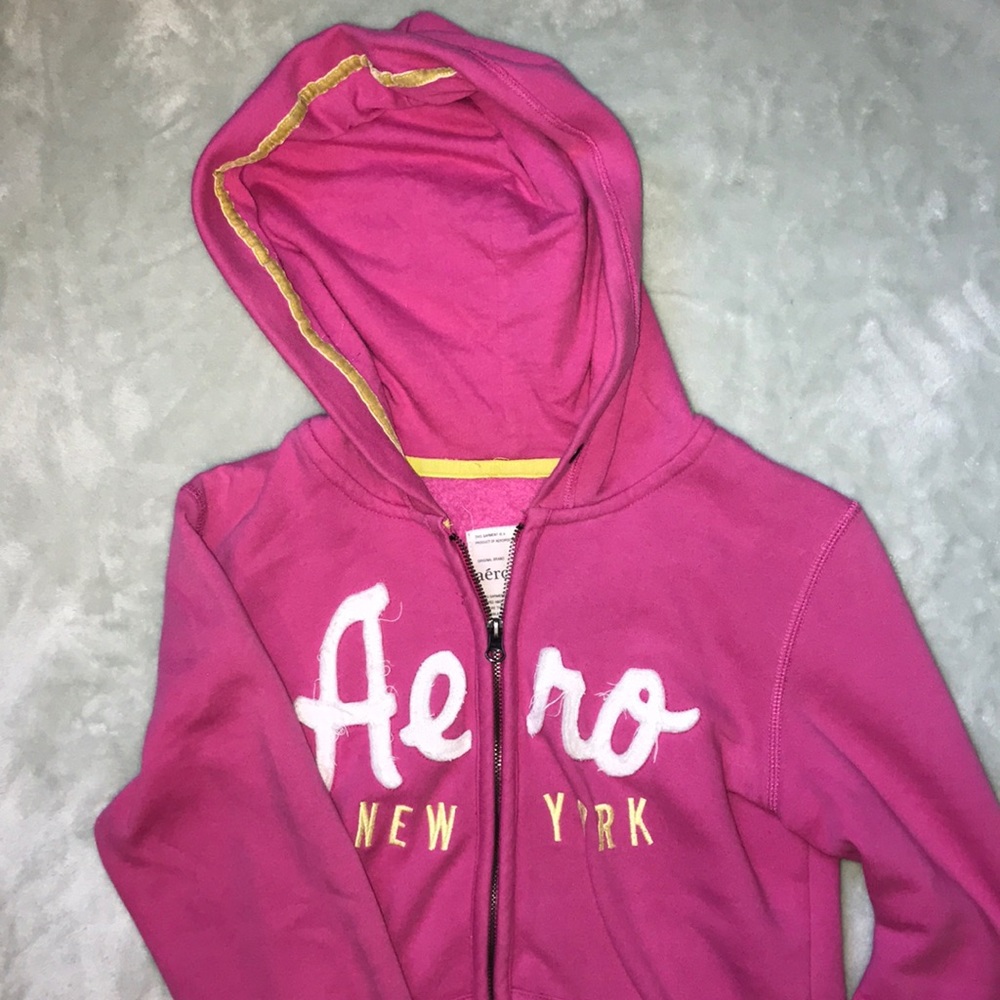 Aeropostale Pink Zip Up Hoodie